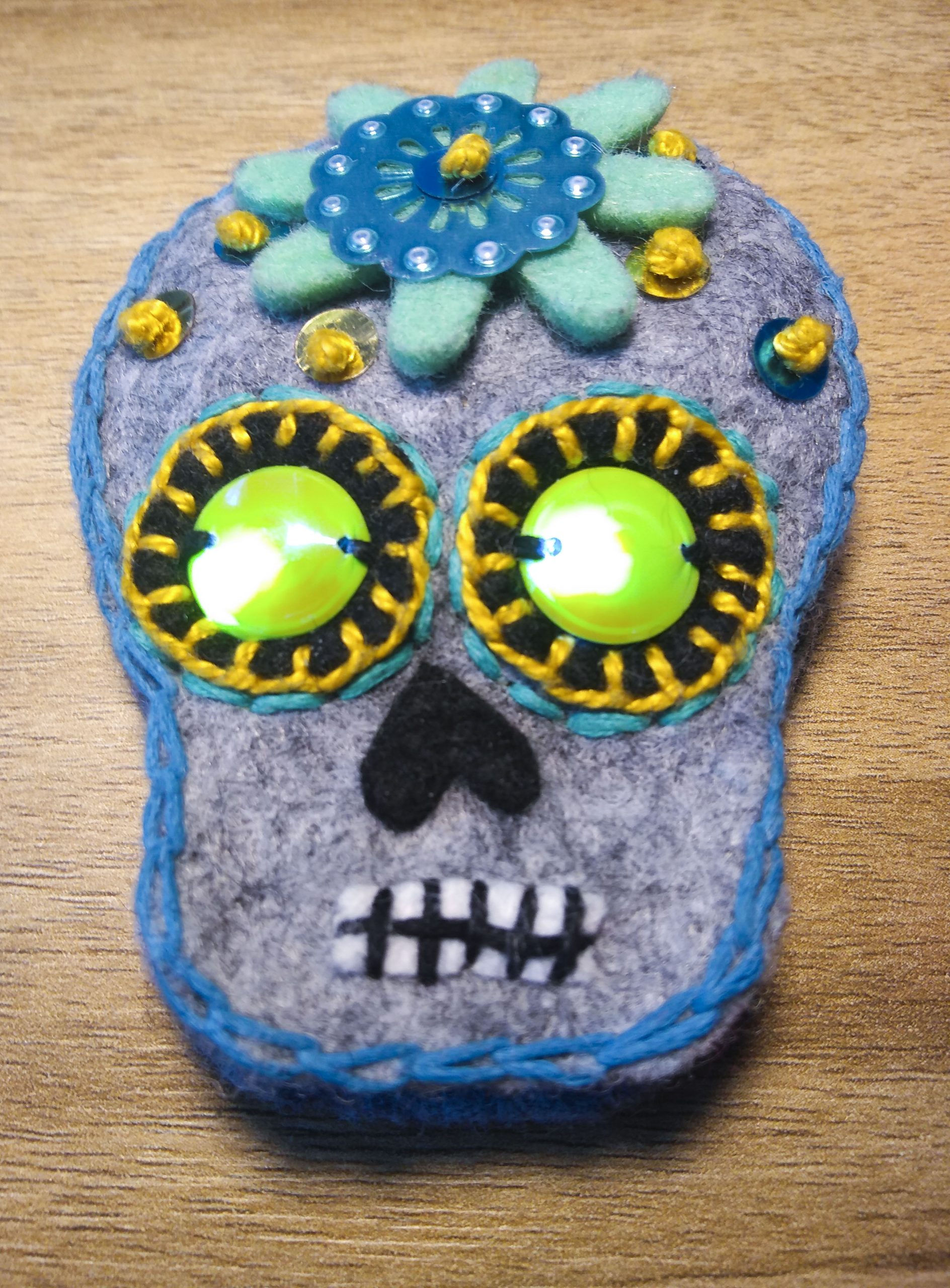 Close-up von Totenkopfbrosche