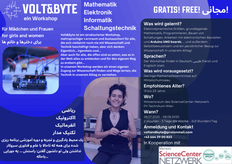 Volt&Byte – Ein Technik-Workshop für Mädchen und junge Frauen