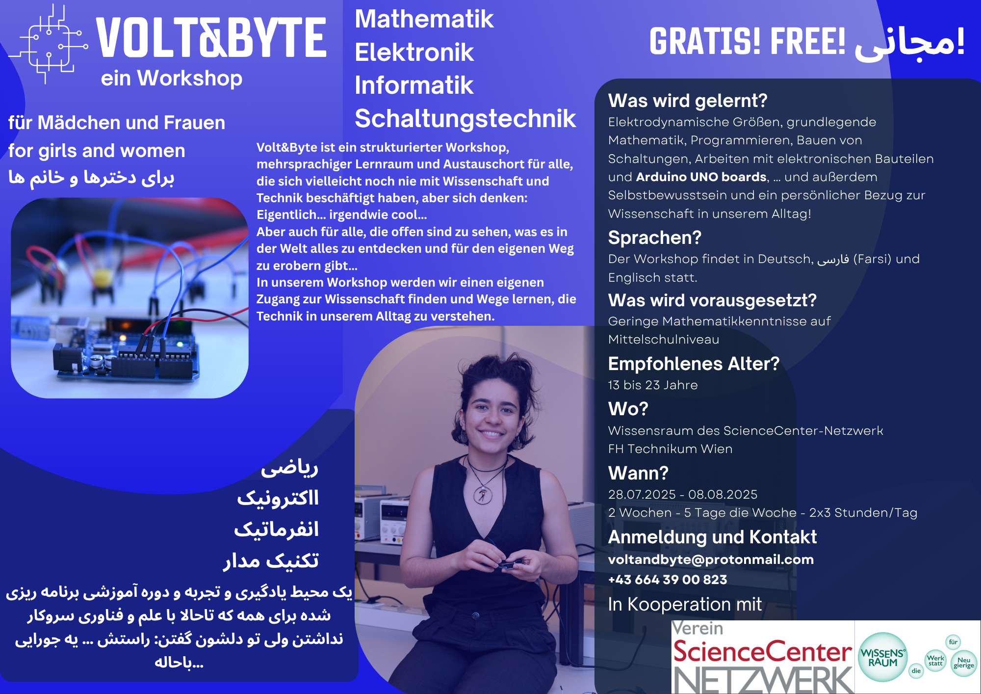 Volt&Byte – Ein Technik-Workshop für Mädchen und junge Frauen